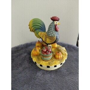 Yankee Candle Folkart Rooster Candle Topper